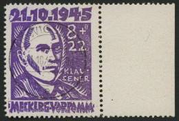 MECKLENBURG-VORPOMMERN 21 O, 1945, 8 Pf. Faschismus, Pracht, Gepr. Kramp, Mi. 80.- - Andere & Zonder Classificatie