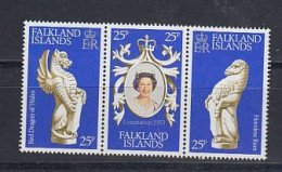 Falkland Islands 1978 Coronation Strip 3v  ** Mnh (60010B) - Falkland Islands