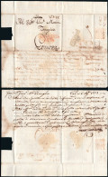 Madrid - Prefilatelia - PE 9N - 1771 - Carta De Cádiz A Génova + Marca Al Dorso Madrid - ...-1850 Vorphilatelie