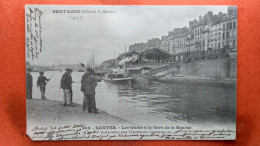 CPA (44) Nantes. Les Quais à La Gare De La Bourse. Pêcheurs à La Ligne.   (8A.719) - Nantes