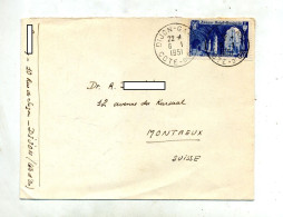 Lettre Cachet Dijpn Sur Wandrille - Manual Postmarks