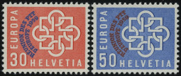 SCHWEIZ BUNDESPOST 681/2 **, 1959, PTT, 2 Prachtwerte, Mi. 40.- - Nuevos