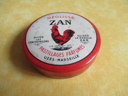 Boite Métallique Ancienne /Réglisse ZAN/Pastillages Parfumés  /Uzès/Marseille/  Mi- XXéme      BFPP327 - Scatole