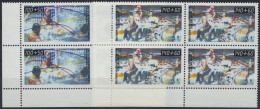 BERLIN 864/5  VB **, 1990, Sporthilfe In Viererblocks Aus Der Bogenecke, Prachtsatz, Mi. 44.- - Unused Stamps