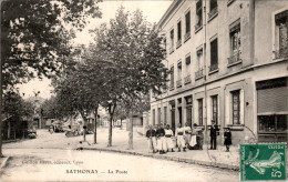 Sathonay La Poste Post Rhône 69580 Cpa Voyagée En 1907 En TB.Etat - Altri & Non Classificati