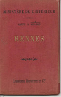 RENNES -Carte A 100,000 - Ministere De L'intérieur - Geographische Kaarten