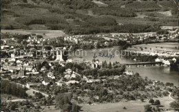 72404235 Bad Saeckingen Fliegeraufnahme Rheinpartie Mit Schloss Bad Saeckingen - Bad Saeckingen