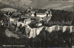 72404199 Koenigstein Saechsische Schweiz Fliegeraufnahme Festung Koenigstein - Königstein (Sächs. Schw.)
