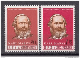 ALBANIA 1983, 100 YEARS Of DEATH KARL MARX, COMPLETE, MNH SERIES With GOOD QUALITY, *** - Karl Marx