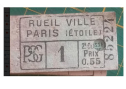 Ticket Du Tramway Du Paris Saint-Germain 1878/1935 - Andere & Zonder Classificatie