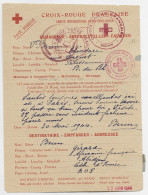 MESSAGE CROIX ROUGE VICHY ALLIER 30 MAI 1944 PELISSANNE BOUCHES DU RHONE COTE D'IVOIRE ABIDJAN - Croce Rossa