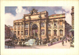 72403519 Roma Rom Fontana Die Trevi Kuenstlerkarte Roma Rom - Andere & Zonder Classificatie