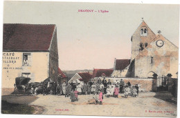 02 - DRAVENY - L'Eglise - Animée - Other & Unclassified