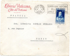 Vatican  - Cachet "Esposizione Vaticana 1936 " Sur Lettre  Libreria Vaticana - Lettres & Documents
