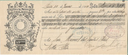 Portugal , 1921 Bill Of Exchange , Letra , Revenue 15 Centavos , Banco Borges & Irmão Stamp - Letras De Cambio