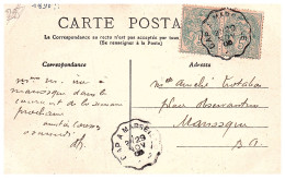 1906  CAD Ambulant De GAP à MARSEILLE  Envoyée à MANOSQUE - Storia Postale