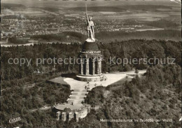 72403460 Hermannsdenkmal Teutoburger Wald Fliegeraufnahme Hermannsdenkmal - Detmold