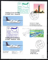 2005 Koln - Rostock - Koln Lufthansa First Flight, Erstflug, Premier Vol ( 2 Cards ) - Sonstige (Luft)