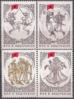 ALBANIA 1983, DANCES, NATIONAL FOLK FESTIVAL, COMPLETE, MNH SERIES With GOOD QUALITY, *** - Albanie