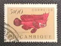 MOZPO0371UB6 - Fishes - 5$00 Beige Used Stamp - Mozambique - 1951 - Mosambik