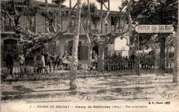 Camp De Sathonay Foyer Du Soldat Vue Extérieure Rhône 69580 N°1 Dos Vert Cpa Voyagée En 1930 En TB.Etat - Sonstige & Ohne Zuordnung