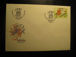 FUNCHAL 1981 Europa CEPT Europeism Dance Music FDC Cancel Cover MADEIRA Portuguese Area Portugal - Madère