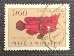 MOZPO0371UB8 - Fishes - 5$00 Beige Used Stamp - Mozambique - 1951 - Mosambik