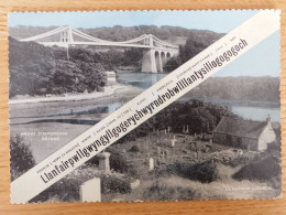 ANGLETERRE - Pays De Galles - Menai Suspension Bridge - Llanfair Church - Autres & Non Classés