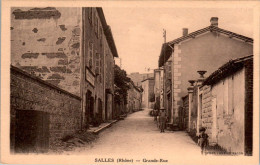 Salles-Arbuissonnas-en-Beaujolais Grande-Rue Rhône 69460 Cpa Tardive Non Ecrite Au Dos En TB.Etat - Autres & Non Classés