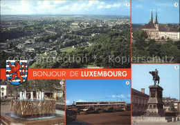 72403294 LUXEMBOURG__Luxemburg Vue Generale Cathedrale Notre Dame Fontaine Aerop - Sonstige & Ohne Zuordnung