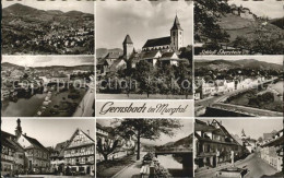 72403258 Gernsbach Murgtal Kirche Schloss Eberstein Uferpromenade Fachwerkhaeuse - Gernsbach