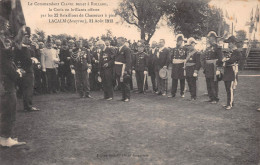 LACALM (Aveyron), 31 Août 1913 - Le Commandant Clavel à Rolland - Chasseurs à Pied - Sidi-Brahim - Ecrit (2 Scans) - Autres & Non Classés