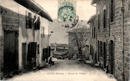 Souzy-L'Argentière Canton De Saint-Laurent-de-Chamousset Entrée Du Village Rhône 69610 Cpa Voyagée En 1907 En TB.Etat - Altri & Non Classificati