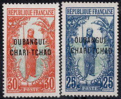 Oubangui Timbres-Poste N°8* & 9* Neufs Charnières TB Cote 4€25 - Neufs