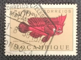 MOZPO0371UBC - Fishes - 5$00 Beige Used Stamp - Mozambique - 1951 - Mosambik