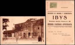 España - Entero Postal Privado - Laiz 424 - 2 Ct. "IBYS" - Madrid - Hospital De La Princesa - 1850-1931