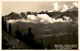 Neuer Weg Vom Brienzer Rothorn Nach Brünig, Wetterhorngruppe Und Engelhörner (5264) * 18. Mai 1941 - Brienz