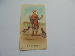 S Vito Martire Image Pieuse Religieuse Holly Card Religion Saint Santini Sint Sancta Sainte - Images Religieuses