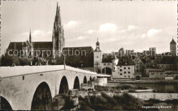 72402811 Regensburg Steinerne Bruecke Dom St Peter Regensburg - Regensburg