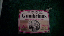 Le Gran Millebrugghe  étiquette Ancienne De Bière Du Nord  Bock Gambrinus Brasserie Dupond - Cerveza