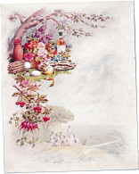 Menu F. B. Reynaud (Lambesc, Bouches Du Rhône) , Vierge Avec Calendrier 1898 Au Verso - Menú