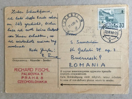 Ceska Republika Czechoslovakia Czech Republic - Bucuresti Praha 1966 Richard Fischl Correspondence Chess - Briefe U. Dokumente