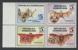 Dominicana:Unused Stamps Serie Bats, 1997, MNH - Chauve-souris