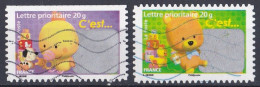 France  2000 - 2009  Y&T  N °  4184  ET  4185  Oblitérés - Usados