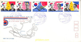 732044 MNH COREA DEL SUR 1981 VISITAS DEL PRESIDENTE CHUN DOO HWAN - Korea (Süd-)