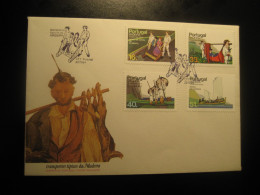 FUNCHAL 1984 Transport Transports FDC Cancel Cover MADEIRA Portuguese Area Portugal - Madeira