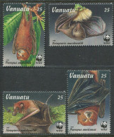 Vanuatu:Unused Stamps Serie Bats, WWF, 1996, MNH - Unused Stamps
