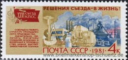 UDSSR 1981, Mi. 5093-98 ** - Unused Stamps
