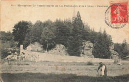 P5- 89-monastère  De  SAINTE- MARIE De La Pierre-qui-vire Panorama Cpa Rare - Autres & Non Classés