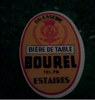 Estaires étiquette Ancienne De Bière Du Nord  De Table Brasserie Bourel - Bière